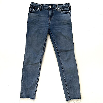 #ad True Religion Skinny Jeans Jennie Curvy Women Size 28 Crop 24quot; inseam $17.00