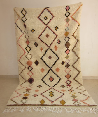 #ad Moroccan rug vintage Beni Ourain Rug Berber rug area rug teppich boho 4x8 ft $446.40