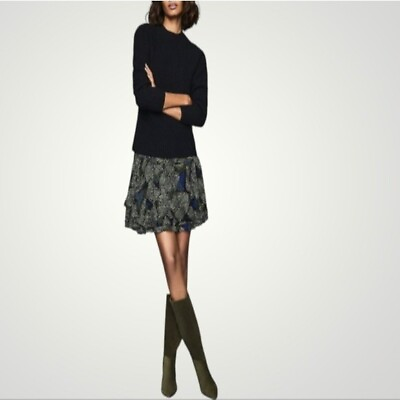REISS Skirt Women#x27;s Size 4 Muriel Jungle Print Mini Multi $55.88