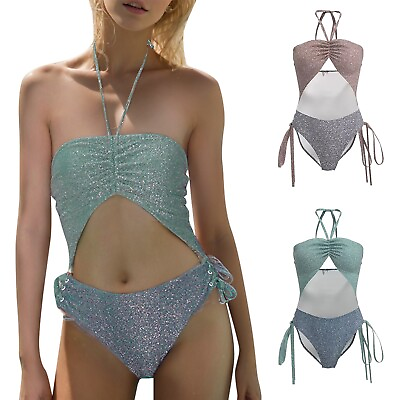 #ad Swimsuits For Teen Girls Swimming Costume For Women 1 Piece Swimming Accessories $16.88