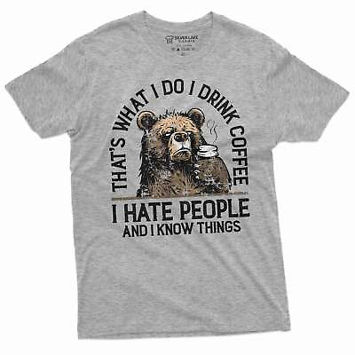 #ad Funny I drink coffee shirt funny coffee shirt bear shirt morning coffee shirts $17.47