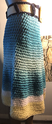 #ad Women#x27;s Crochet Skirt Midi Skirt With Belt Loops $220.00