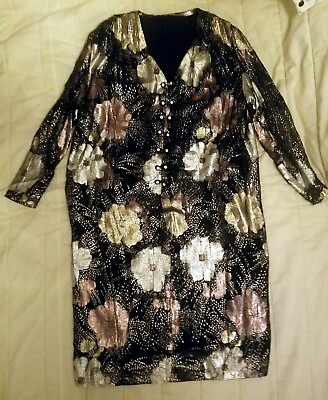 Stunning Evening Party Cocktail Dress Plus Size 1X $30.00