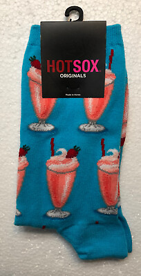 #ad Women#x27;s Socks Hot Sox Originals Cocktail Design Shoe Size 4 10.5 Sock Size 9 11 $3.99