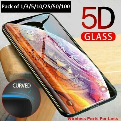 Full Coverage Tempered Glass Screen Protector For iPhone X XS XR 11 Pro MAX LOT $94.99