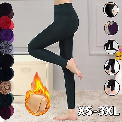 Leggings with Skirt for Women plus Size Fashion Women Brushed Stretch Fleece $13.43