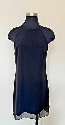 #ad IN San Francisco HALTER Dress BLACK Lined Sleeveless Little Black Dress Party M $19.97