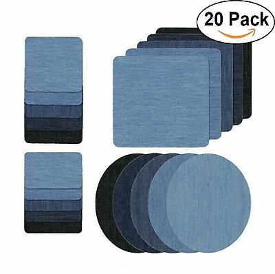 #ad #ad 5 Colors DIY Iron on Denim Fabric Patches for Clothing Jeans Repair Kit（20pcs ） $5.40