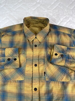 #ad North Face Fort Point Reversible Shacket Men#x27;s Snap Flannel Shirt Approx XXL $59.99