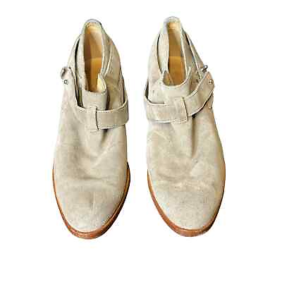 Rag Bone Women Shoes Taupe Suede Ankle High Harley Boots Almond Toe 36.5 6.5 US $47.99