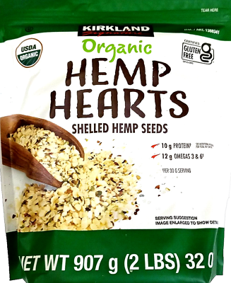 #ad Kirkland Signature ORGANIC Hemp Hearts 2 lbs Shelled Hemp Seeds EXP 06 2025 $23.93