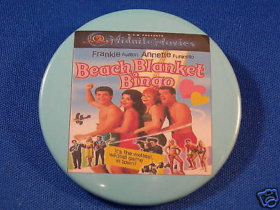 #ad BEACH BLANKET BINGO Button MOVIE Annette Funicello pin pinback RETRO PARTY film $2.99