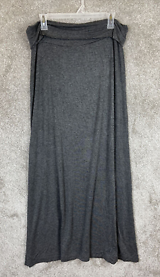 Double Take Skirt Womens Extra Large Gray Maxi Stretch Rayon Spandex 6813 $16.99