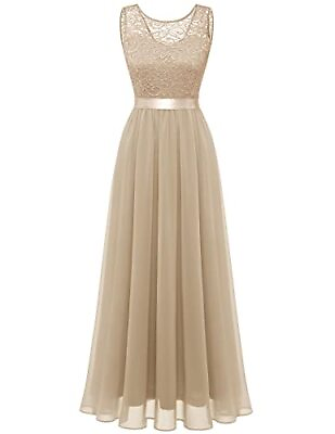 #ad Cocktail Dresses Prom Dress for Teens Wedding Guest Small Long champagne $76.34