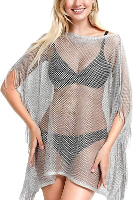 #ad FRD2Y Women#x27;s Swimsuits Crochet Swim Cover Ups Sexy Sheer Mesh 2023 Summer Bikin $62.96