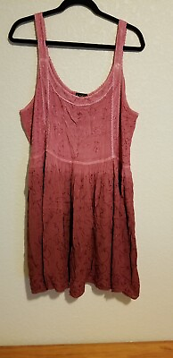 Raya Sun Women#x27;s Sun Dress Sleeveless Size XL Cotton Blend $15.00
