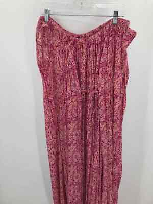 #ad Pre Owned Free People Pink Size Small Maxi Short Sleeve Dress $23.19