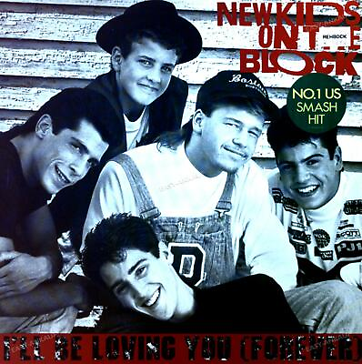 #ad New Kids On The Block I#x27;ll Be Loving You Forever Maxi 1989 VG VG .* $9.69