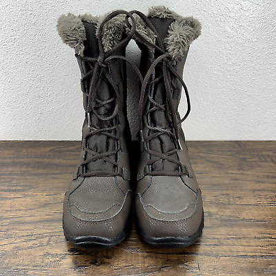 #ad Columbia Womens Boots Size 8 Brown Faux Fur Ice Maiden Waterproof Snow $24.42