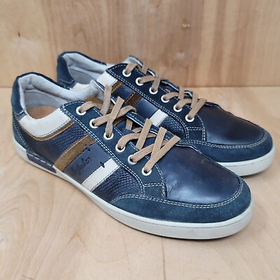 #ad Australian Footwear Men’s Sneakers Size 10 M Leather Suede Blue Shoes EU 43 $35.59
