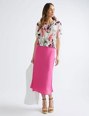 #ad Womens Skirts Midi Summer Green Straight Smart Casual Fashion KATIES $12.98