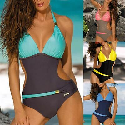 Women#x27;s One Piece Swimsuit Beachwear Hollow Out Swimwear Push Up Monokini Bikini $16.25