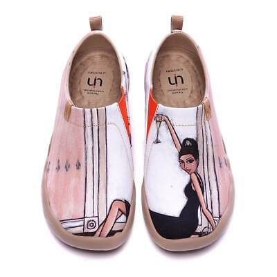 Women Size 5 10.5 UIN Slip On Shoes Canvas Comfortable Loafer quot;The Little Dressquot; $35.99