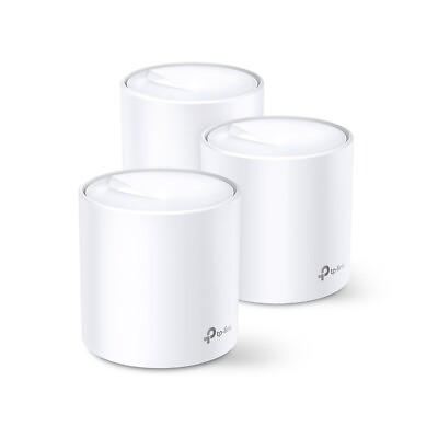 TP Link Deco X60 Wi Fi 6 AX3000 Whole Home Mesh Wi Fi System 3 Pack $152.99