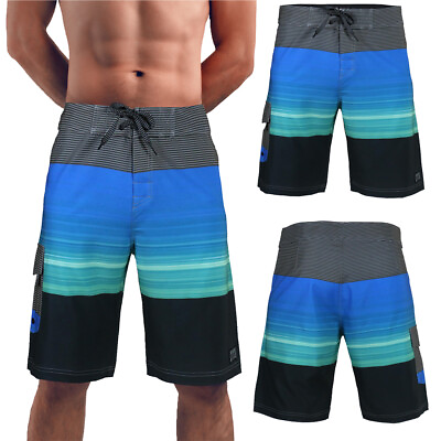 #ad Beautiful Giant Men’s Beach Vacation Swim Trunks Surf Swimwear Board Shorts Gift $16.09