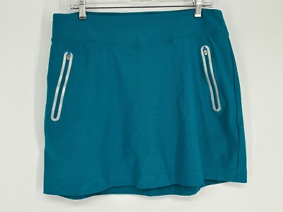 #ad Nike Golf Teal Gray Athletic Skort Shorts Under Skirt Women#x27;s Size Large $45.00