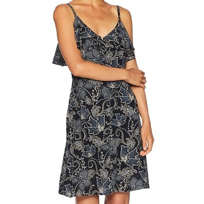 #ad Sanctuary Rafaella Ruffle Button Down Sun Dress Size L Large Wildflower $19.99