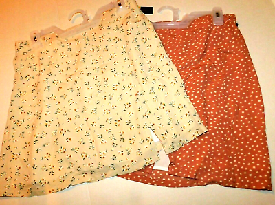#ad Ladies Large Size 11 13 A Line Mini Skirt Womans TWO Skirts $12.65