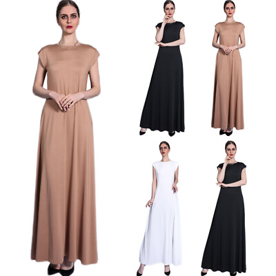 #ad Sleeveless Women Fashion Long Maxi Dress Summer Holiday Evening Party Gown Dress C $38.46