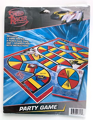 #ad #ad Hallmark Party Express SPEED RACER Party Board Game $3.99