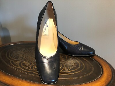 Vintage women#x27;s black leather shoes. Brand Nordstrom size 8.5 $55.00