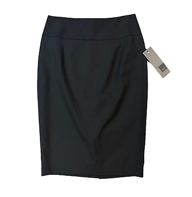 #ad NWT Mossimo Women’s Straight Pencil Skirt Size 2 Black Knee Length Career Zip $14.99