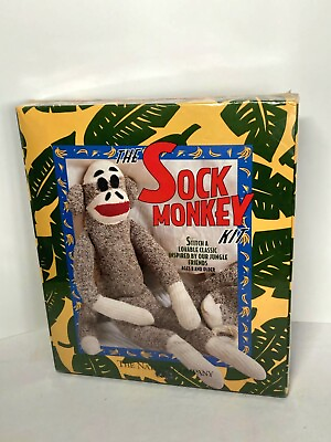 #ad The Sock Monkey Craft Kit Knitting DIY Set By The Nature Company Curiosity Kits $14.00