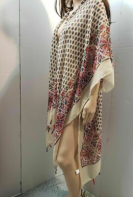 #ad Cute Options Beach Casual Dress Tunic Multicolored Cover up Size M NEW $29.10