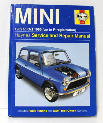 #ad Haynes Service and Repair Manual Mini 1969 1996 P Registration $19.99