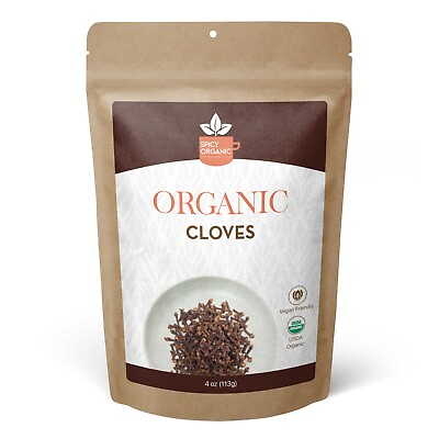 Organic Cloves Whole 4 OZ Non GMO Pure Clove Seed Spice for Savory Dishes $7.98