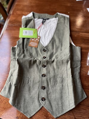 #ad NWT Target Mens Vest XS Grey Huston White Teens Easter Suit $14.97