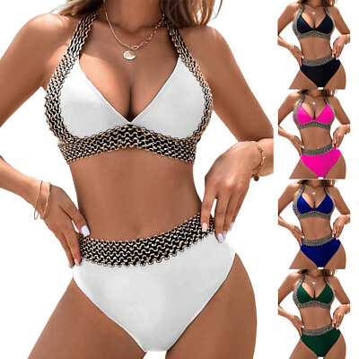 #ad Womens Padded Bra Bikini Set Swimsuit Swimwear Summer Beachwear Bathing Suit $18.99