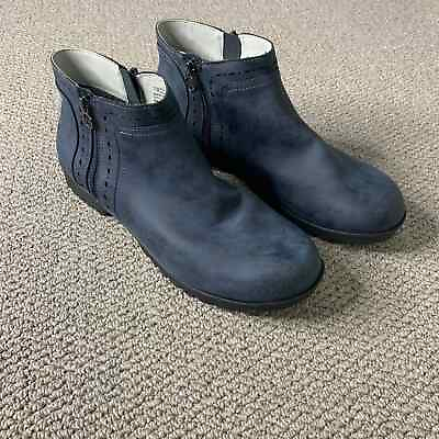 #ad JSport By Jambu Womens Boots Size 11M Blue Jenna Ankle Booties Memory Foam $24.47