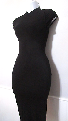 #ad Minxstar For Porsha Williams Black Dress Short Sleeve BODYCON New Size Large $13.00