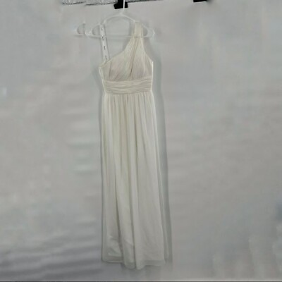 Fancy Schmancy white one shoulder dress maxi size 2 $55.50