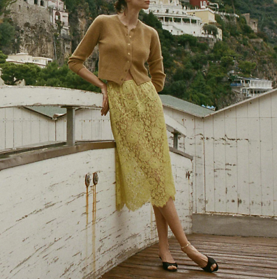 #ad NEW DOEN Nandi Skirt In Daffodil Yellow Size M $228 $228.00
