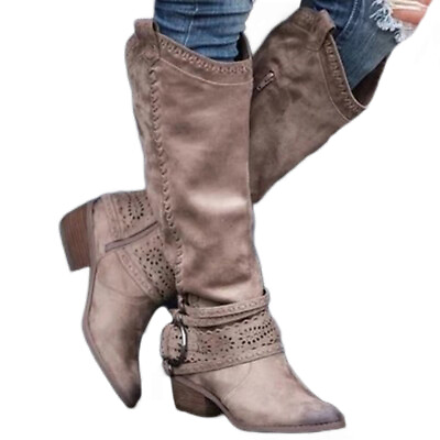 #ad Breathable Ladies Winter Knee High Shoes Wide Calf Riding Boots Womens $79.99