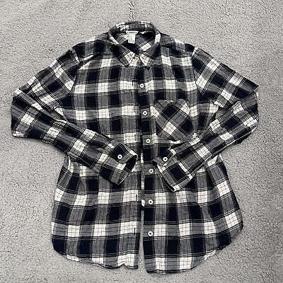 Forever 21 Shirt Mens Medium Plaid Long Sleeve Button Up Collared Casual Preppy $15.29