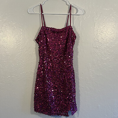 #ad Wild Fable Sequin Mini Dress Pink Size Small Party Cocktail Vegas NYE New W Tags $14.99