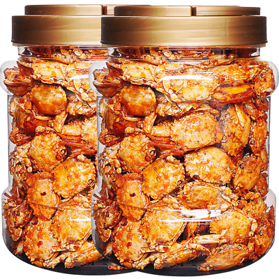 #ad NEW Spicy Small Sea Crab Instant Canned Cooked Seafood Casual Deep Sea Snack $12.95